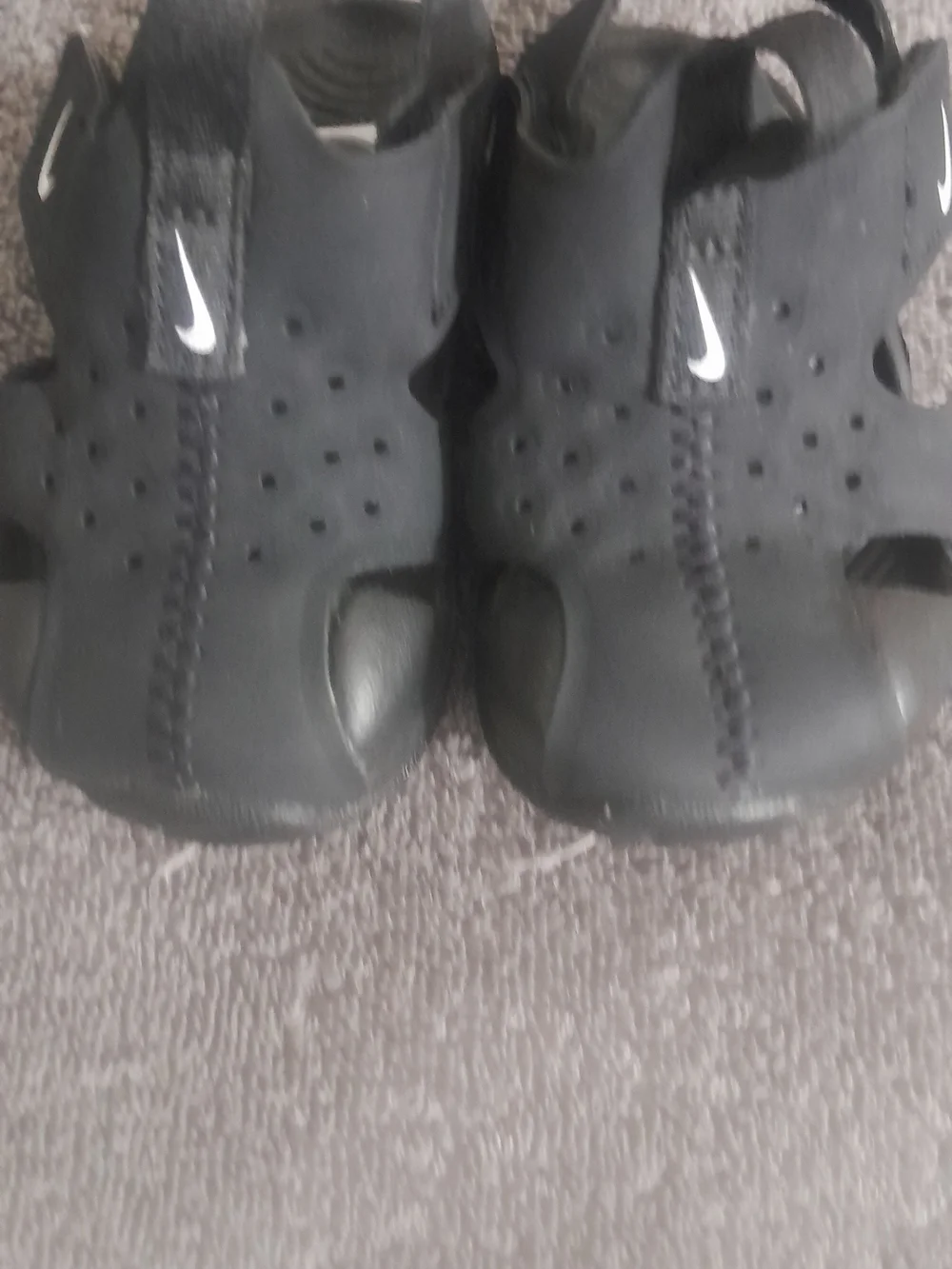 Nike Babys' Black Water-Ready Sandals